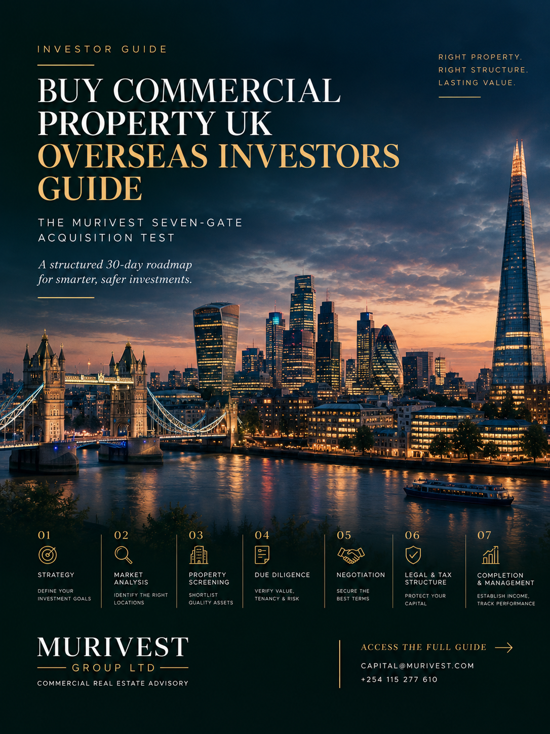 How to Buy Commercial Property in the UK: A Seven-Gate Due-Diligence Framework for Overseas Investors