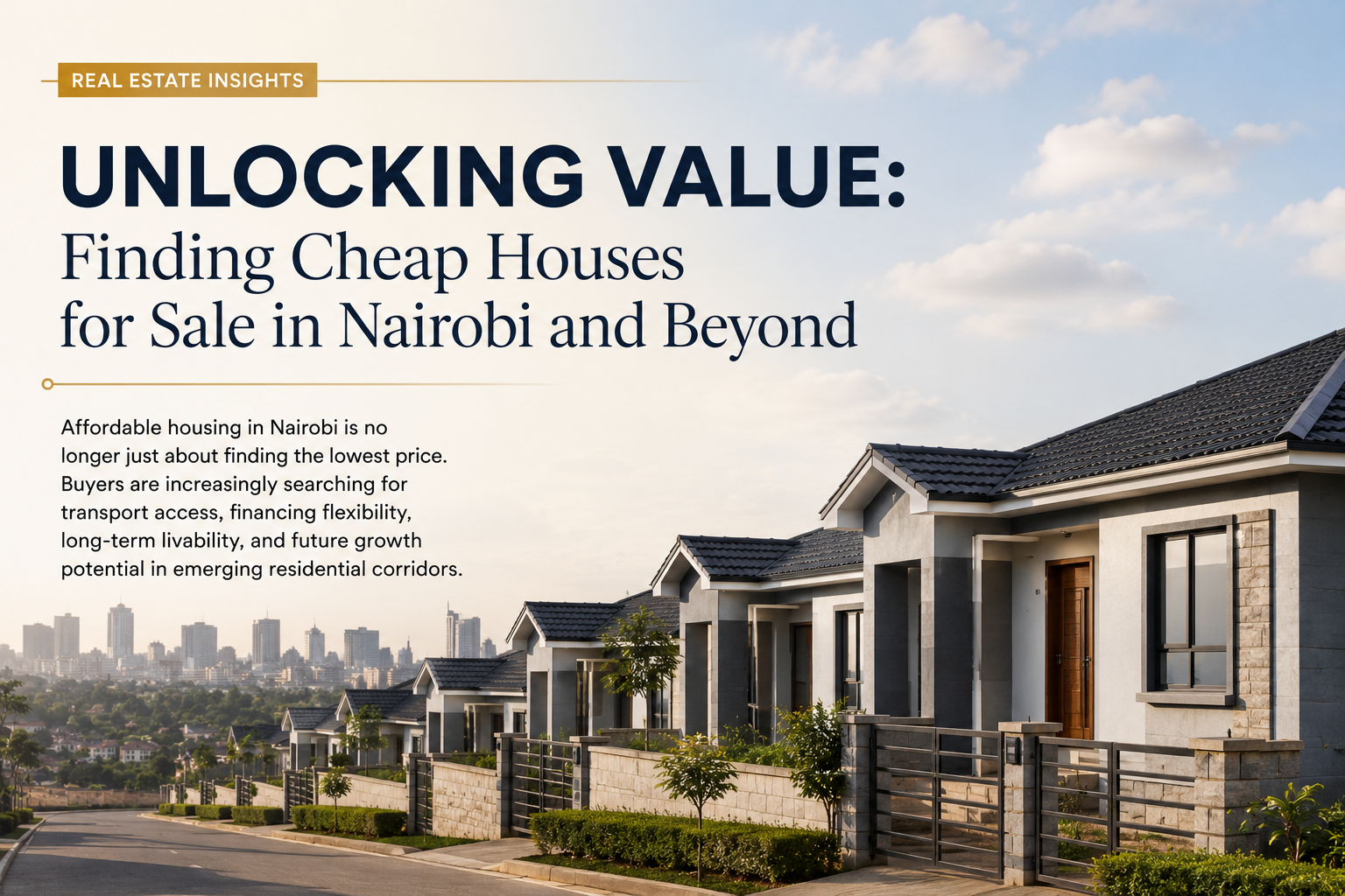 Unlocking Value: Finding Cheap Houses for Sale in Nairobi and Beyond