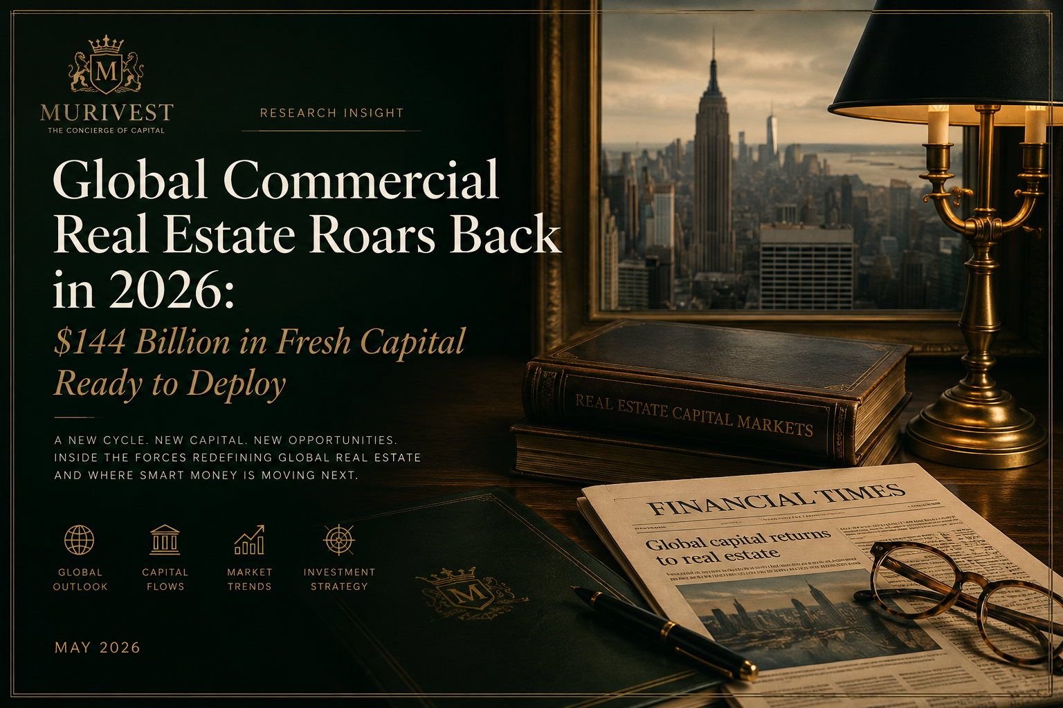 Global Commercial Real Estate Roars Back in 2026: $144 Billion in Fresh Capital Ready to Deploy